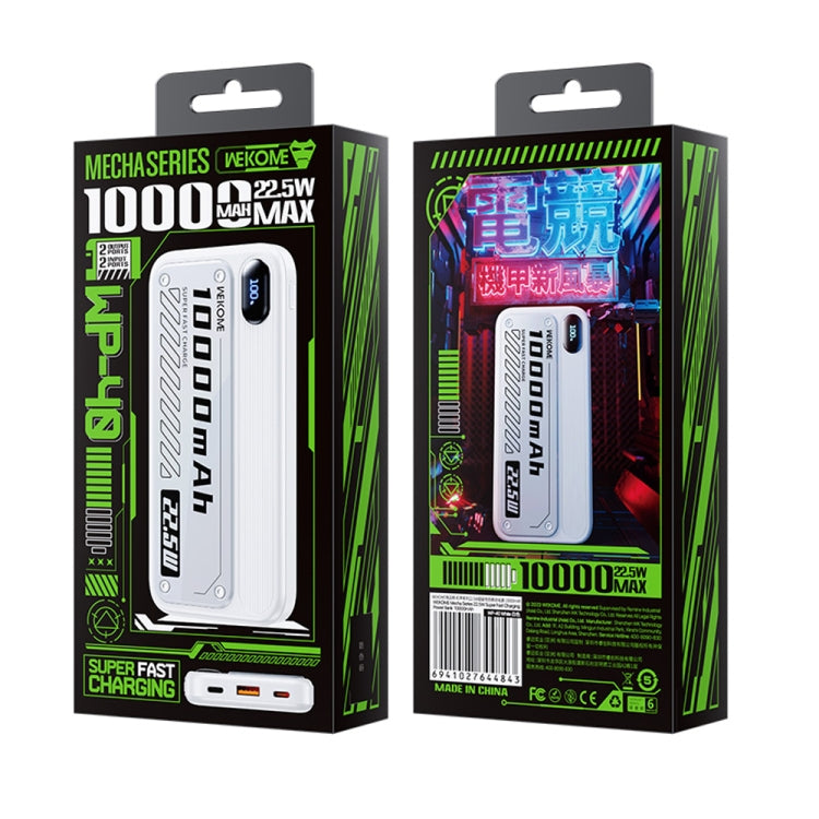 WK WP-40 22.5W 10000mAh Super Fast Charging Power Bank