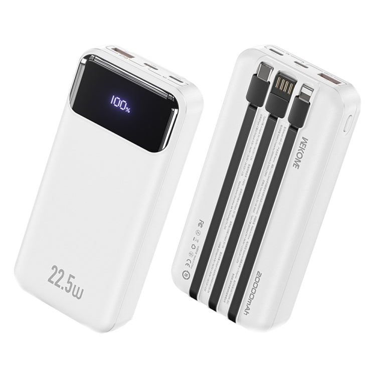 WK WP-22 22.5W 20000mAh Super Fast Charging Power Bank with Cable