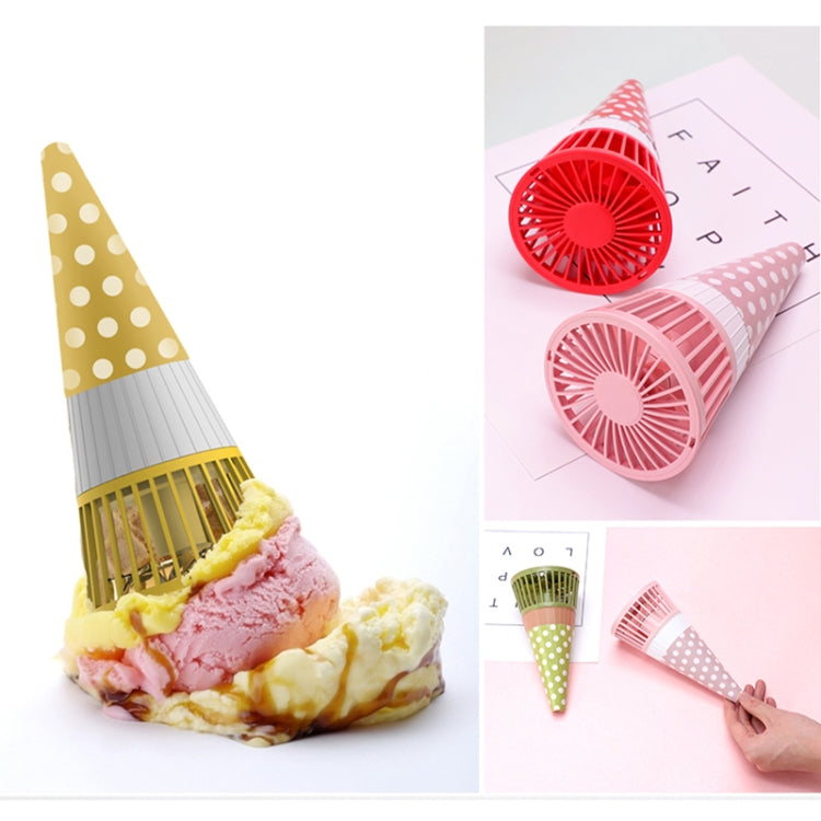 Ice Cream Shape Portable Fan Lazy Hanging Neck Fan