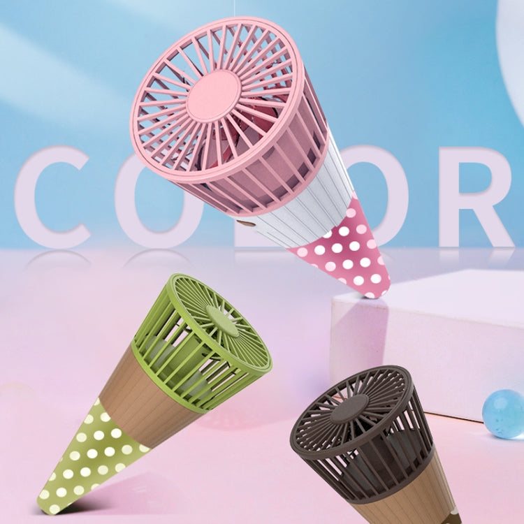 Ice Cream Shape Portable Fan Lazy Hanging Neck Fan