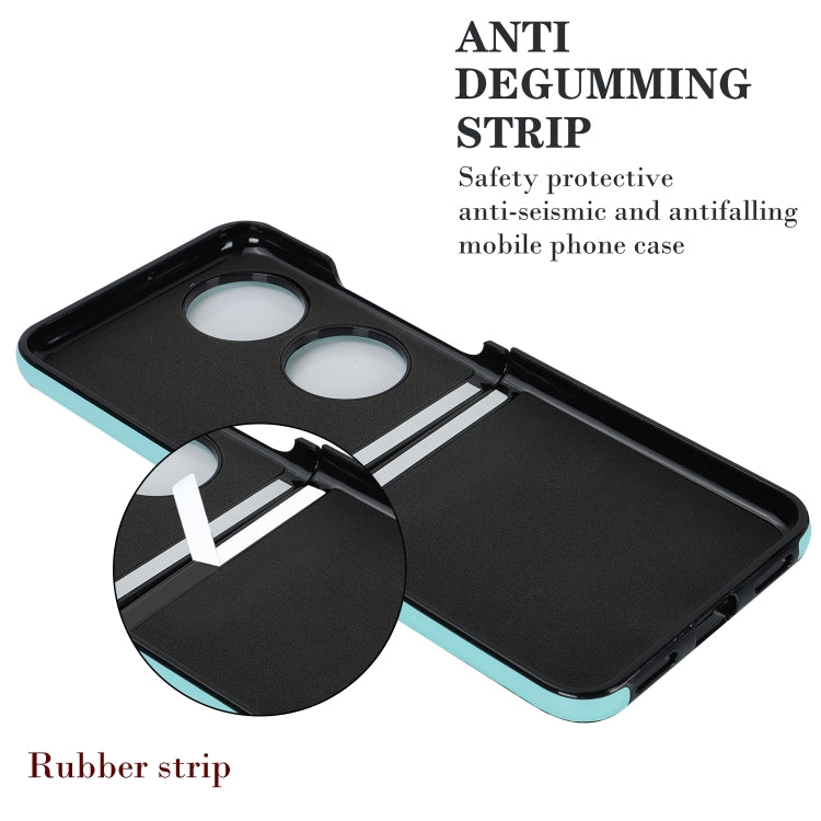 For Huawei P50 Pocket Rhombic Microfiber Folding Phone Case