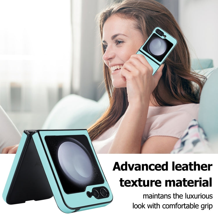 For Samsung Galaxy Z Flip5 Rhombic Microfiber Folding Phone Case