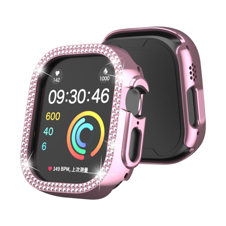 For Apple Watch Ultra 2 / Ultra 49mm Double Row Diamond Hollow PC Watch Case