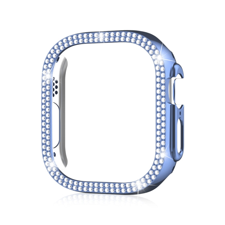 For Apple Watch Ultra 2 / Ultra 49mm Double Row Diamond Hollow PC Watch Case