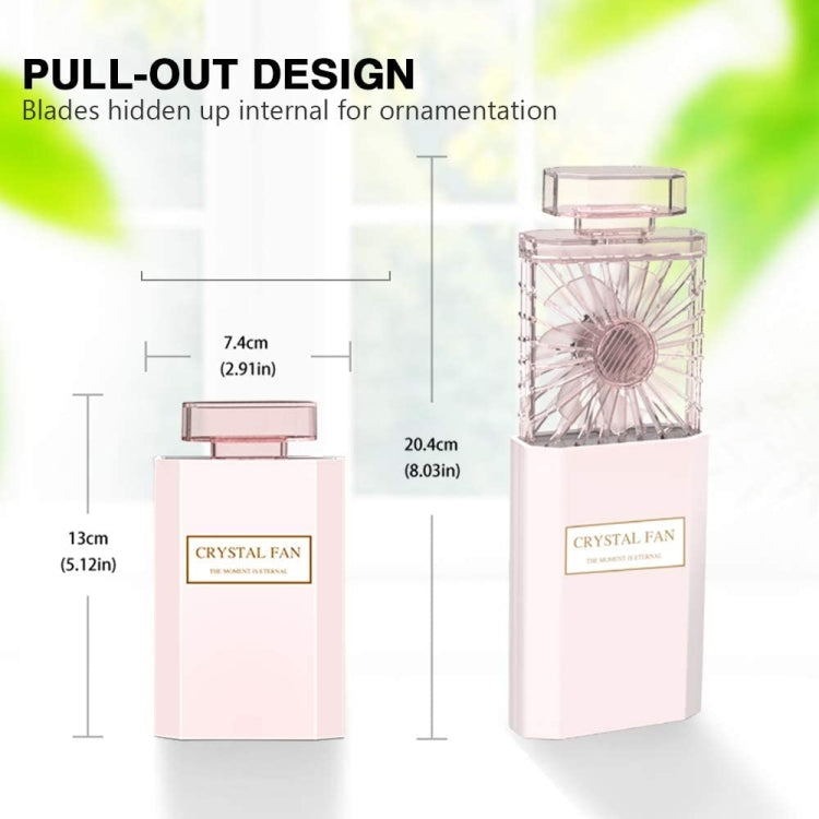 Perfume Shape Portable Fan Hidden Blade Fan