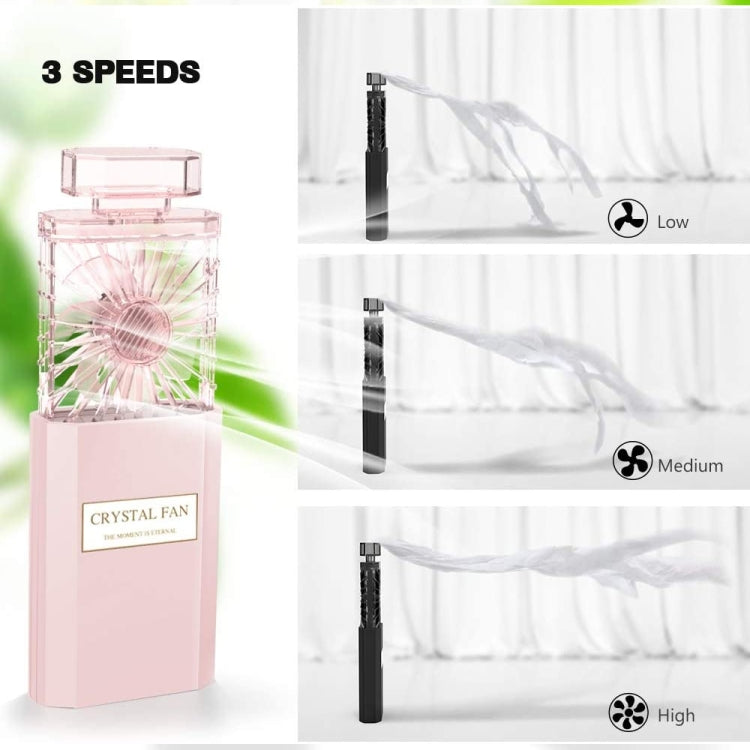 Perfume Shape Portable Fan Hidden Blade Fan