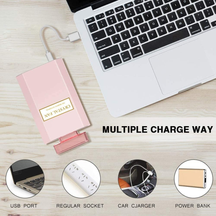 Perfume Shape Portable Fan Hidden Blade Fan