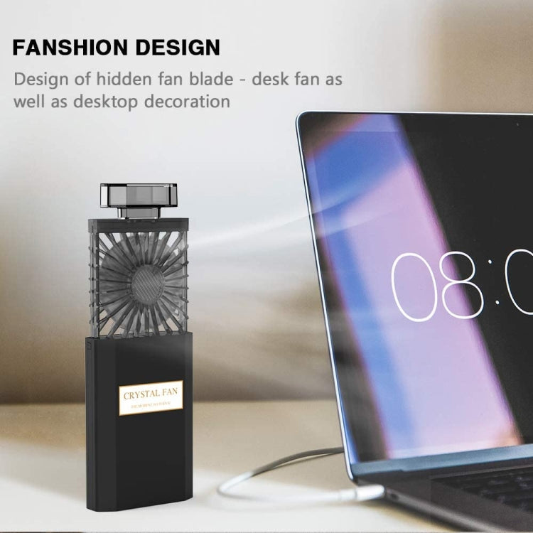 Perfume Shape Portable Fan Hidden Blade Fan