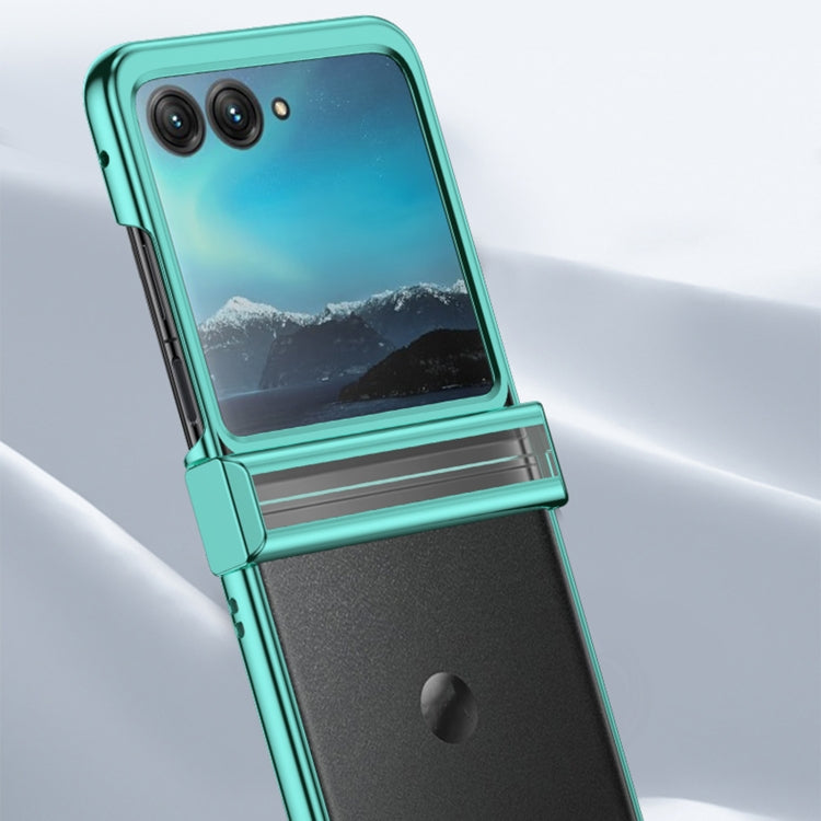 For Motorola Razr 50 Electroplated Three-piece Set Phone Case