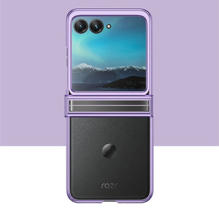 For Motorola Razr 50 Electroplated Three-piece Set Phone Case