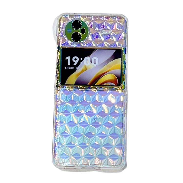 For vivo X Flip Colorful Diamond Texture PC Phone Case