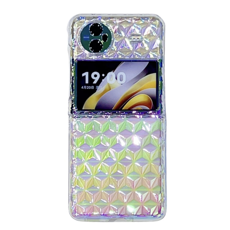 For vivo X Flip Colorful Diamond Texture PC Phone Case