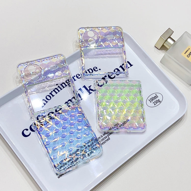 For vivo X Flip Colorful Diamond Texture PC Phone Case