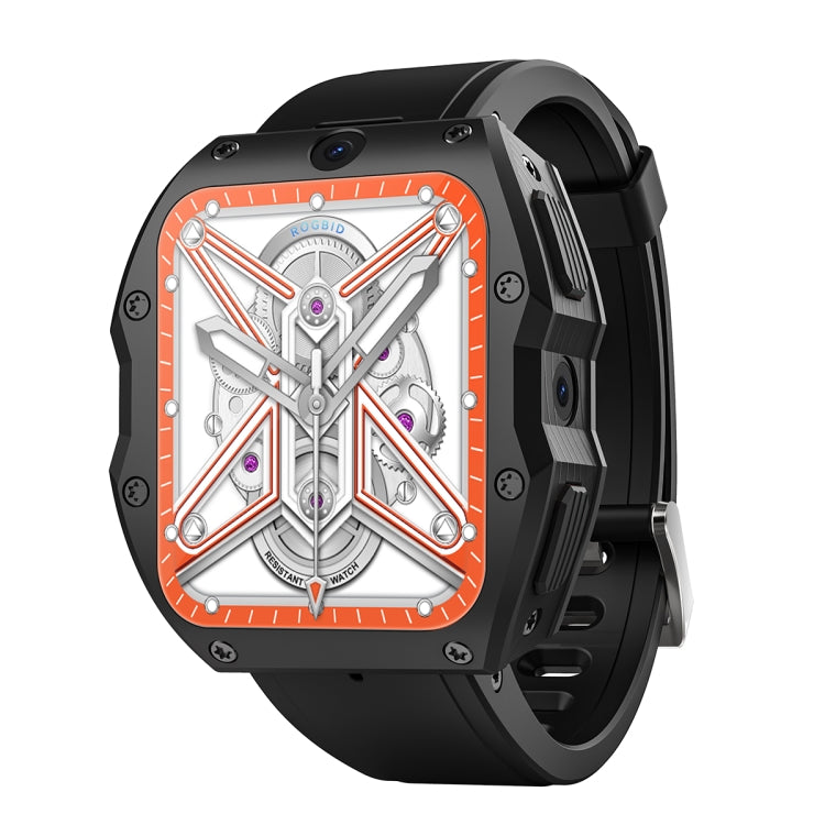 Model X 1.99 inch IP68 Waterproof Android 9.0 4G Dual Cameras Matte Smart Watch, Specification: