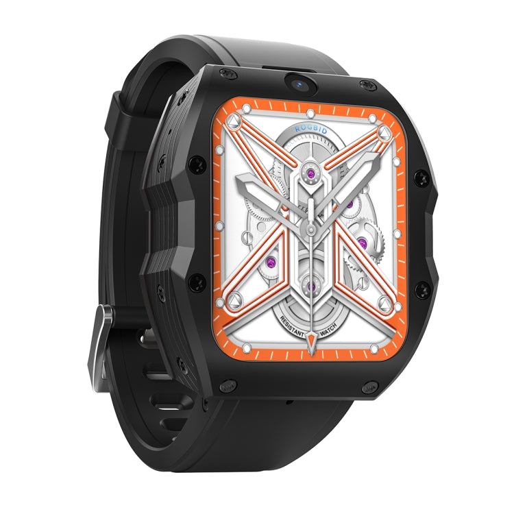 Model X 1.99 inch IP68 Waterproof Android 9.0 4G Dual Cameras Matte Smart Watch, Specification: