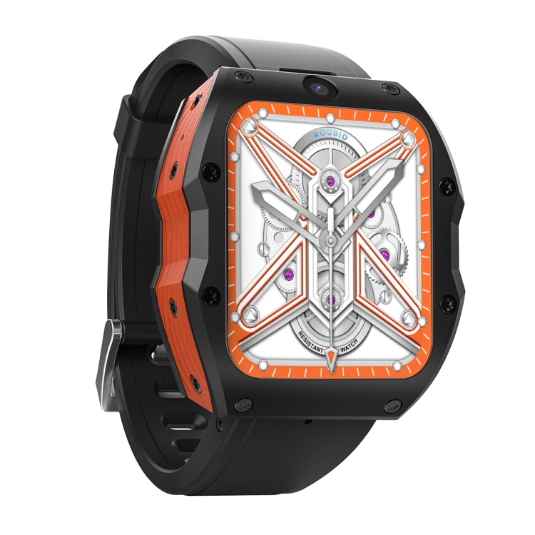 Model X 1.99 inch IP68 Waterproof Android 9.0 4G Dual Cameras Matte Smart Watch, Specification: