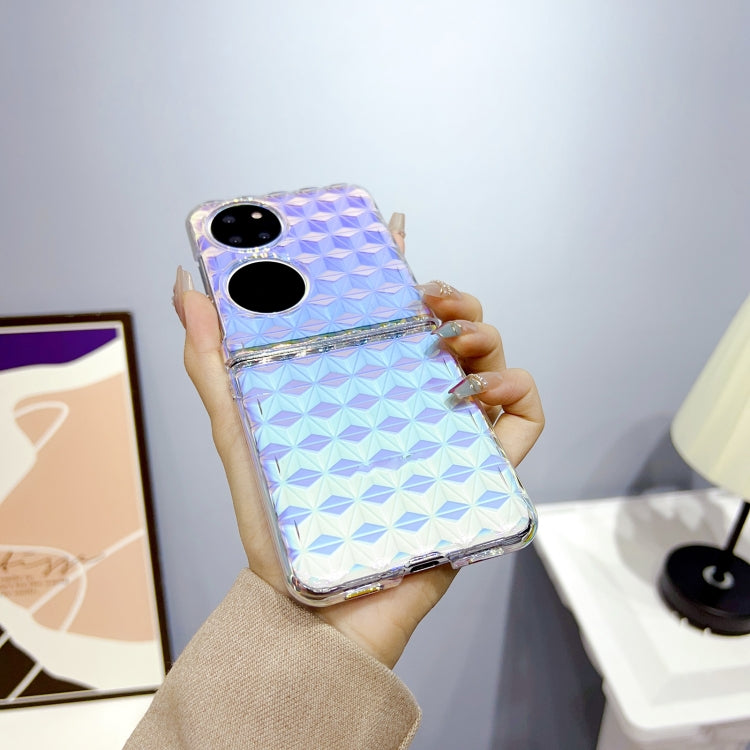 For Huawei P50 Colorful Diamond Texture PC Phone Case