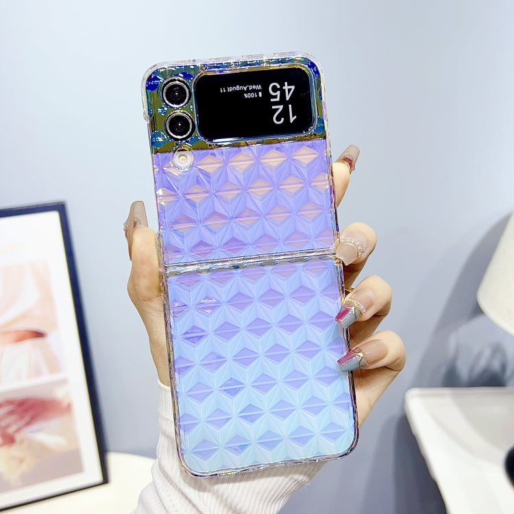 For Samsung Galaxy Z Flip4 Colorful Diamond Texture PC Phone Case