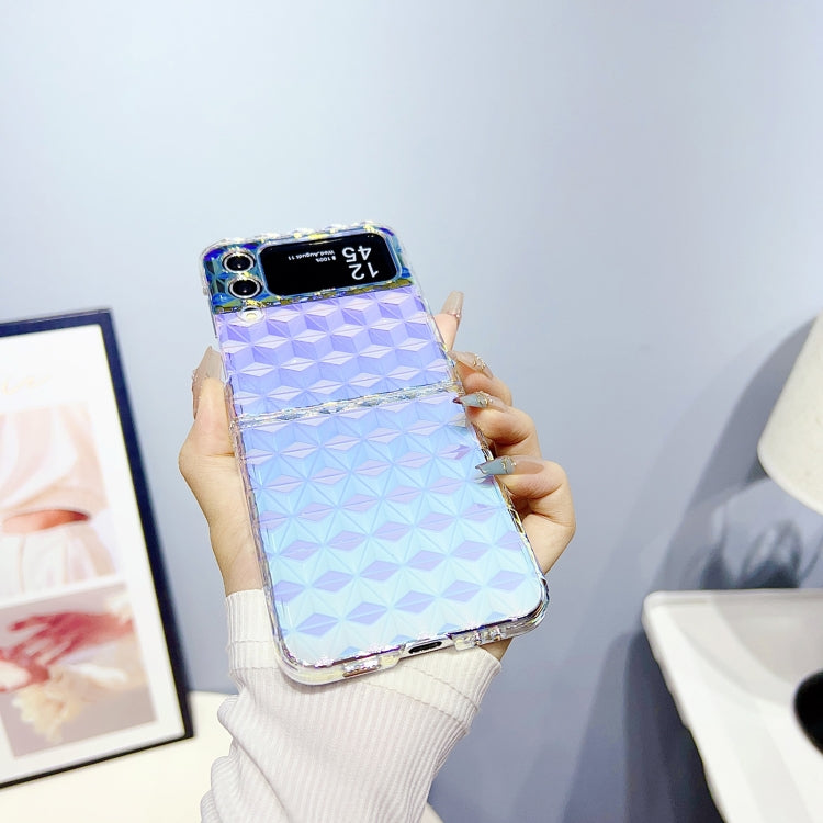 For Samsung Galaxy Z Flip4 Colorful Diamond Texture PC Phone Case