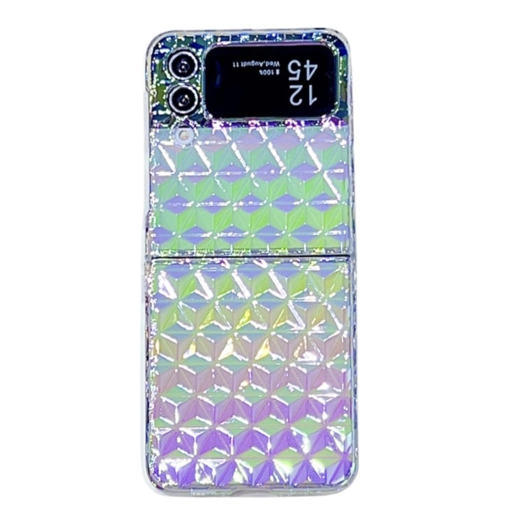 For Samsung Galaxy Z Flip4 Colorful Diamond Texture PC Phone Case
