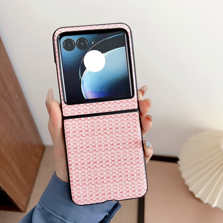 For Motorola Razr 50 Fantasy Weave Pattern Protective Phone Case