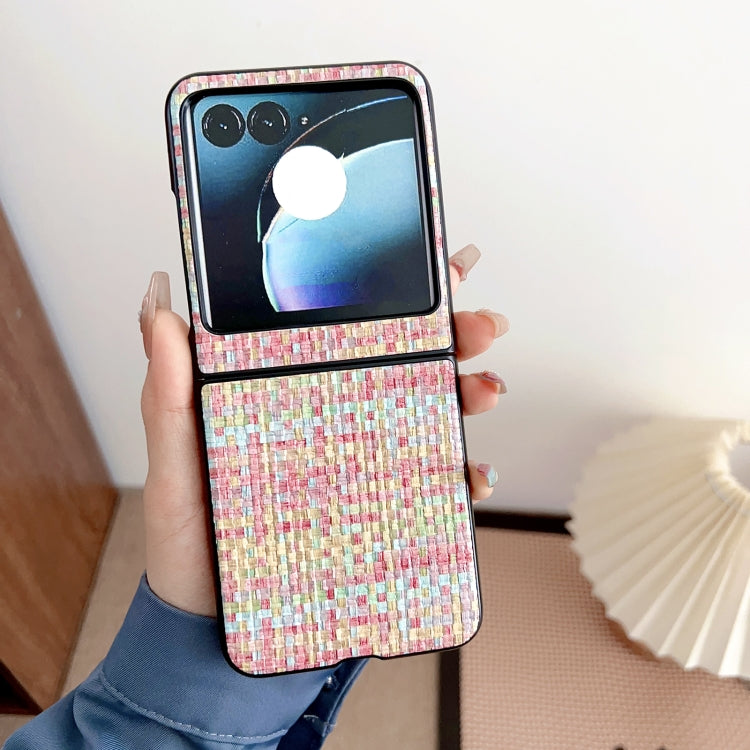 For Motorola Razr 50 Fantasy Weave Pattern Protective Phone Case