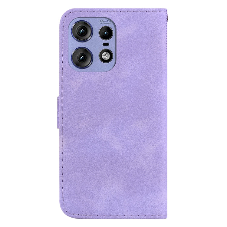 For Motorola Edge 50 Pro Seven-shaped Embossed Leather Phone Case