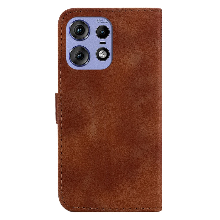 For Motorola Edge 50 Pro Seven-shaped Embossed Leather Phone Case