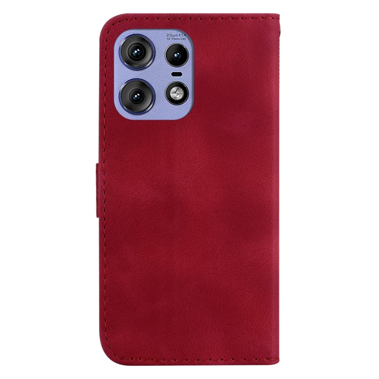 For Motorola Edge 50 Pro Seven-shaped Embossed Leather Phone Case