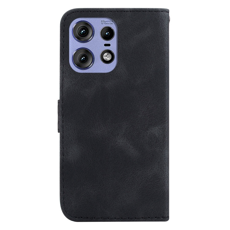 For Motorola Edge 50 Pro Seven-shaped Embossed Leather Phone Case
