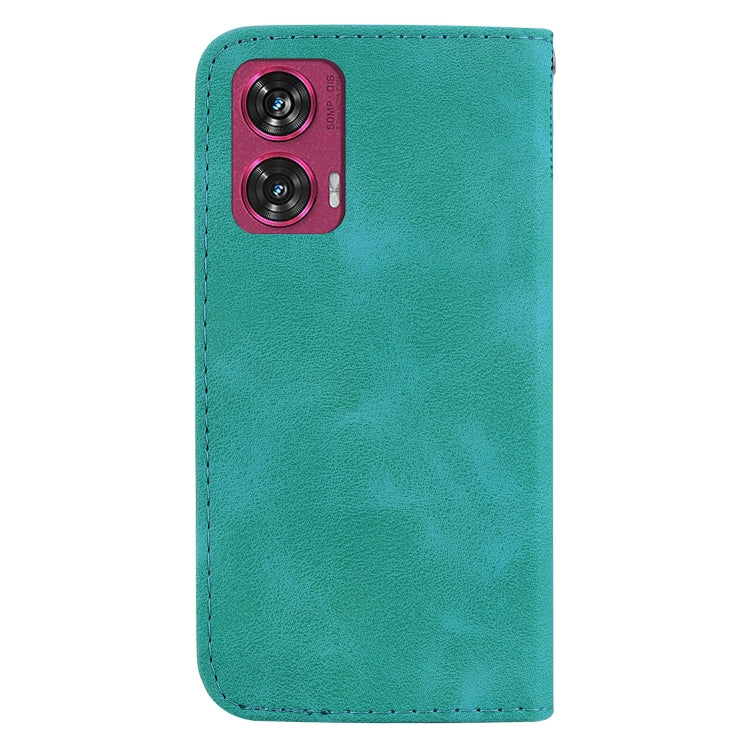For Motorola Edge 50 Fusion Seven-shaped Embossed Leather Phone Case