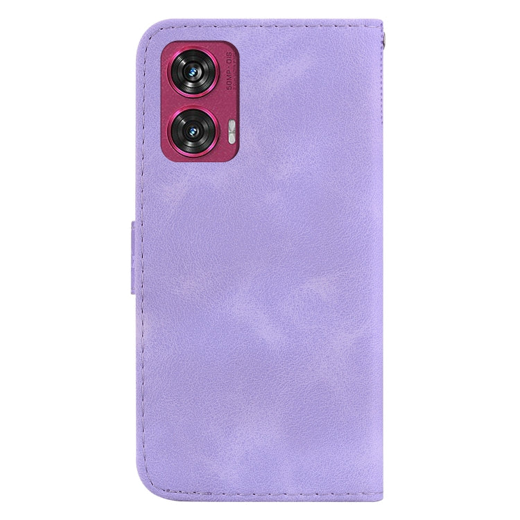 For Motorola Edge 50 Fusion Seven-shaped Embossed Leather Phone Case