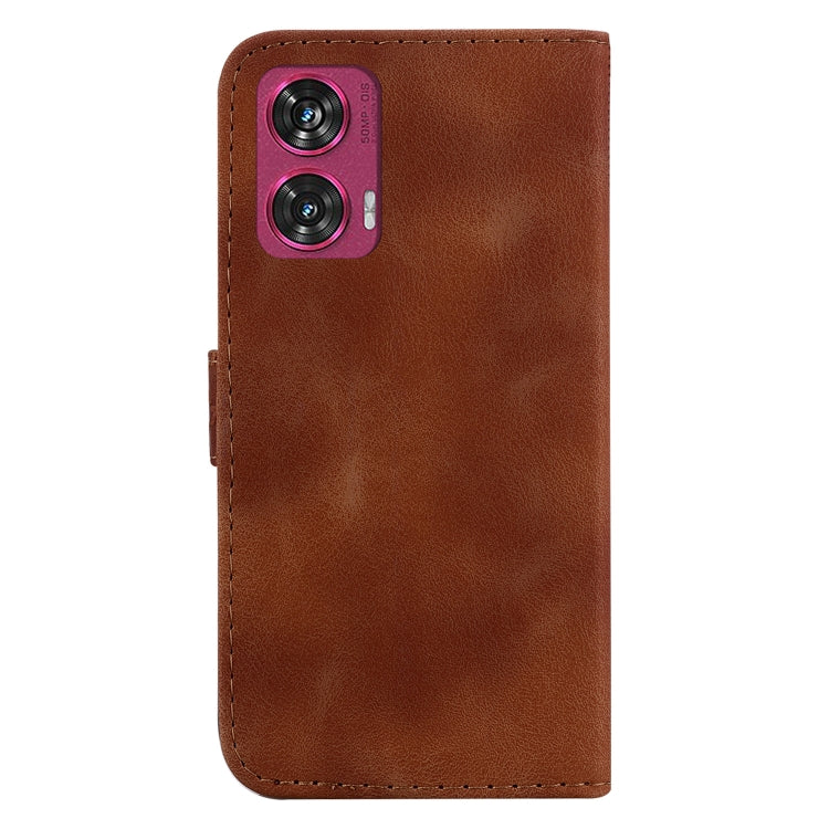 For Motorola Edge 50 Fusion Seven-shaped Embossed Leather Phone Case