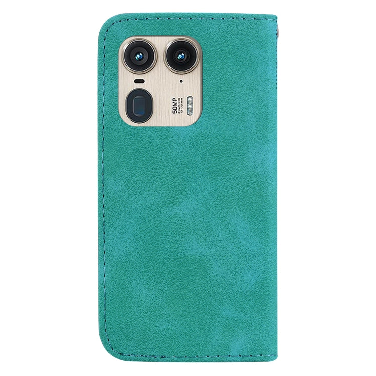 For Motorola Edge 50 Ultra Seven-shaped Embossed Leather Phone Case
