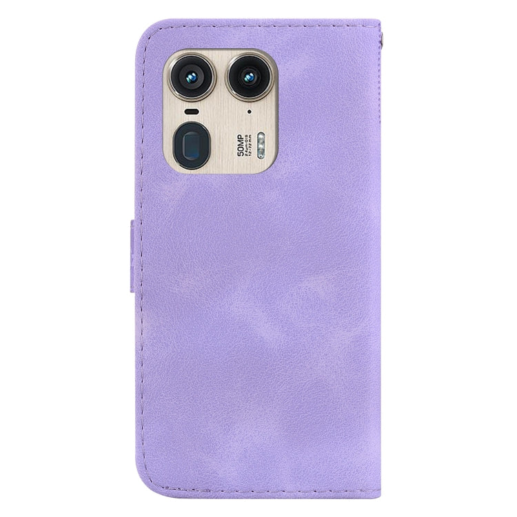 For Motorola Edge 50 Ultra Seven-shaped Embossed Leather Phone Case