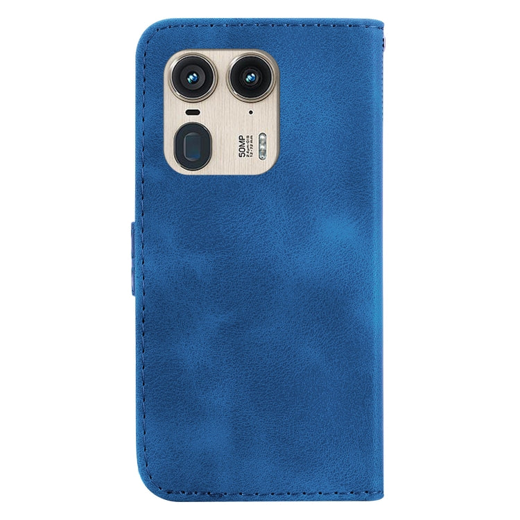 For Motorola Edge 50 Ultra Seven-shaped Embossed Leather Phone Case