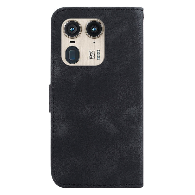 For Motorola Edge 50 Ultra Seven-shaped Embossed Leather Phone Case