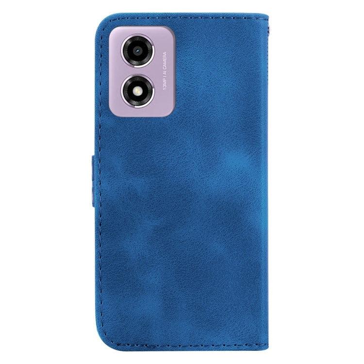 For Motorola Moto G04s / Moto E14 Seven-shaped Embossed Leather Phone Case