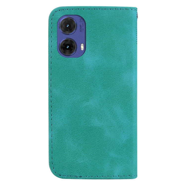 For Motorola Moto G85 Seven-shaped Embossed Leather Phone Case