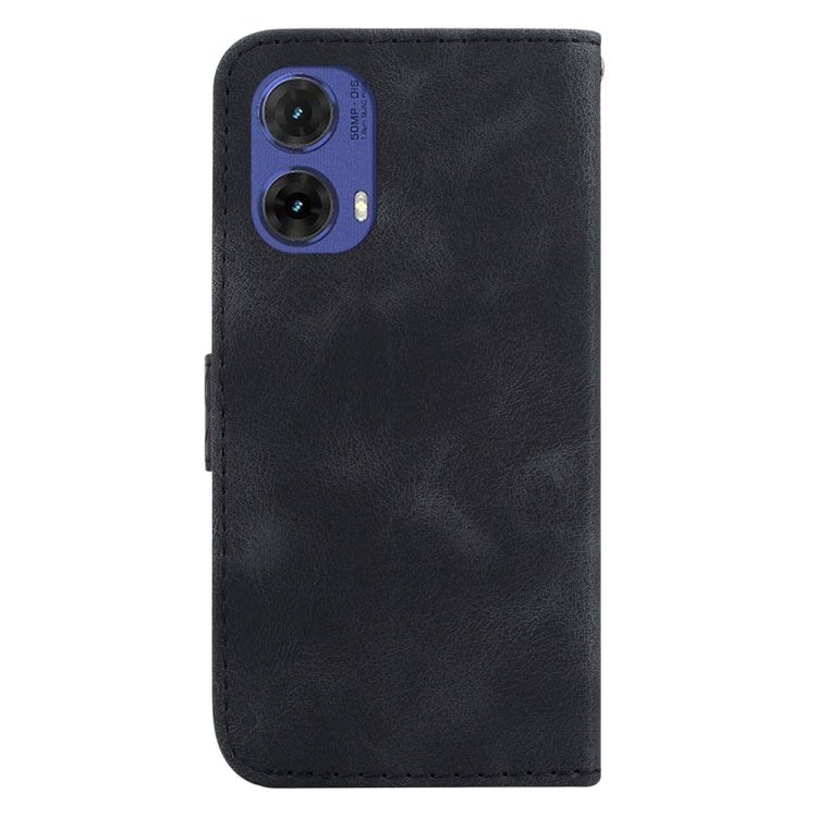For Motorola Moto G85 Seven-shaped Embossed Leather Phone Case