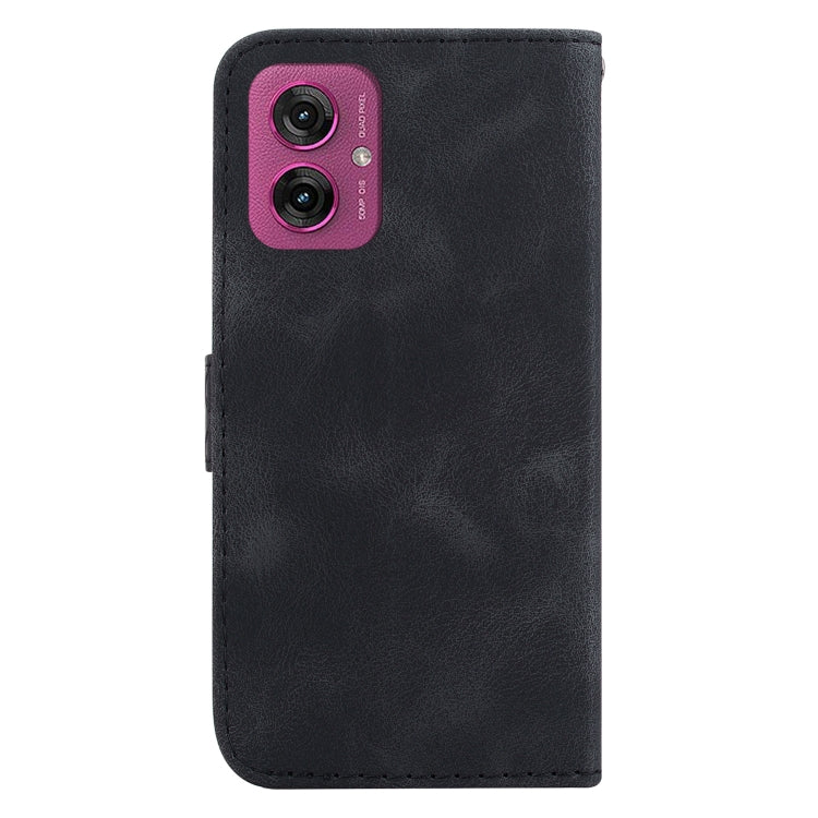 For Motorola Moto G55 Seven-shaped Embossed Leather Phone Case