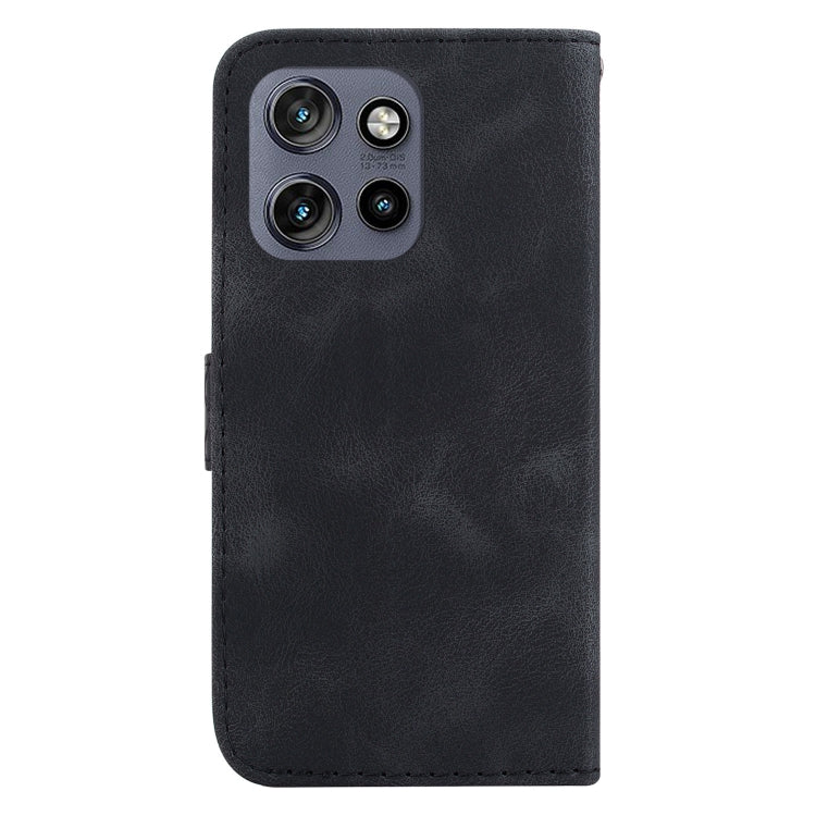 For Motorola Edge 50 Neo 5G Global Seven-shaped Embossed Leather Phone Case