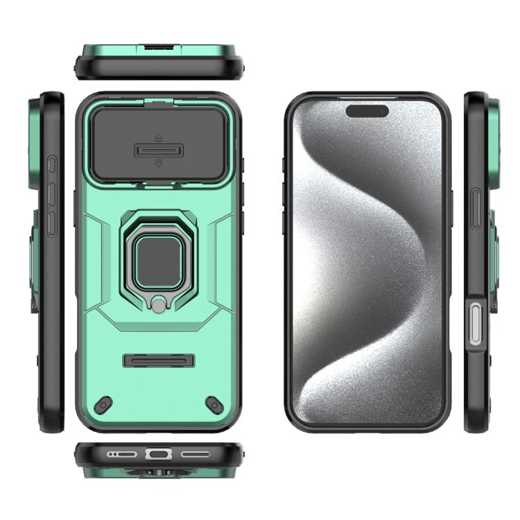 For iPhone 17 Pro Max Sliding Camshield TPU + PC Shockproof Phone Case with Holder