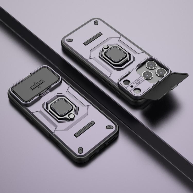 For iPhone 17 Pro Max Sliding Camshield TPU + PC Shockproof Phone Case with Holder