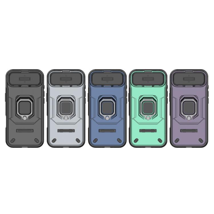 For iPhone Air Sliding Camshield TPU + PC Shockproof Phone Case with Holder