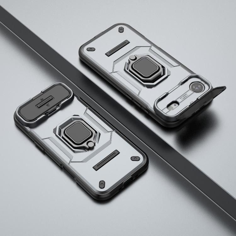 For iPhone Air Sliding Camshield TPU + PC Shockproof Phone Case with Holder