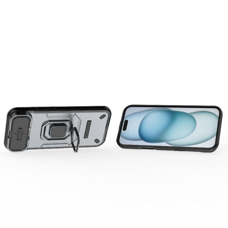 For iPhone Air Sliding Camshield TPU + PC Shockproof Phone Case with Holder