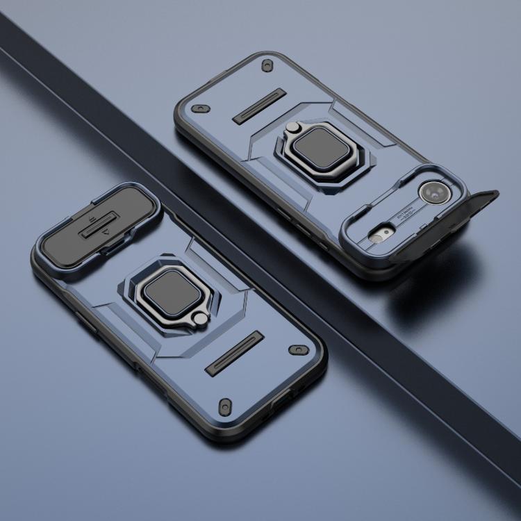 For iPhone Air Sliding Camshield TPU + PC Shockproof Phone Case with Holder