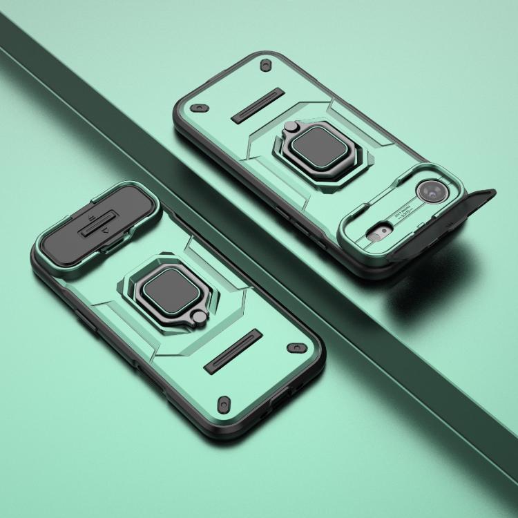 For iPhone Air Sliding Camshield TPU + PC Shockproof Phone Case with Holder