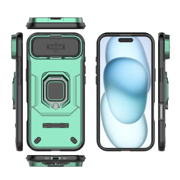 For iPhone Air Sliding Camshield TPU + PC Shockproof Phone Case with Holder